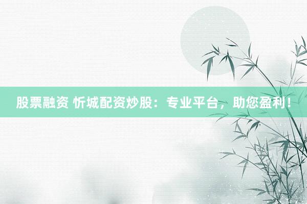 股票融资 忻城配资炒股：专业平台，助您盈利！