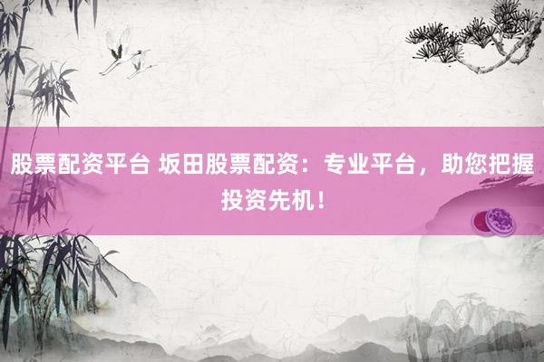 股票配资平台 坂田股票配资：专业平台，助您把握投资先机！