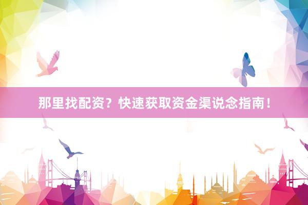 那里找配资？快速获取资金渠说念指南！