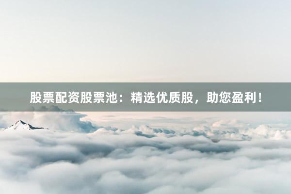 股票配资股票池：精选优质股，助您盈利！