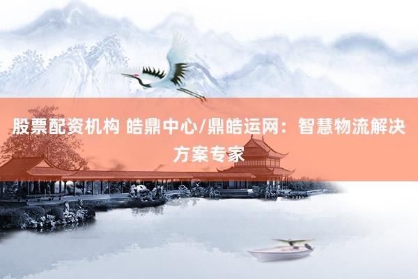 股票配资机构 皓鼎中心/鼎皓运网：智慧物流解决方案专家